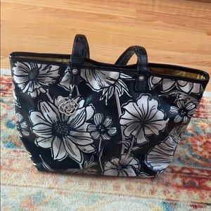Brighton black and white floral bag